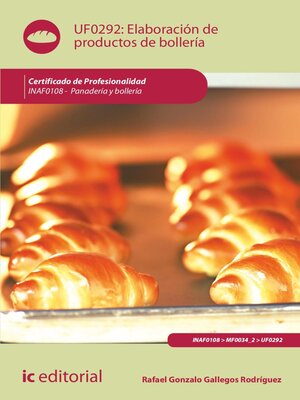 cover image of Elaboración de productos de bollería. INAF0108
